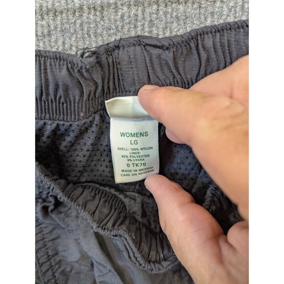 LL Bean Shorts Womens Large Padded Lined Trail Cycling Mountain Biking Nylon - Picture 3 of 10